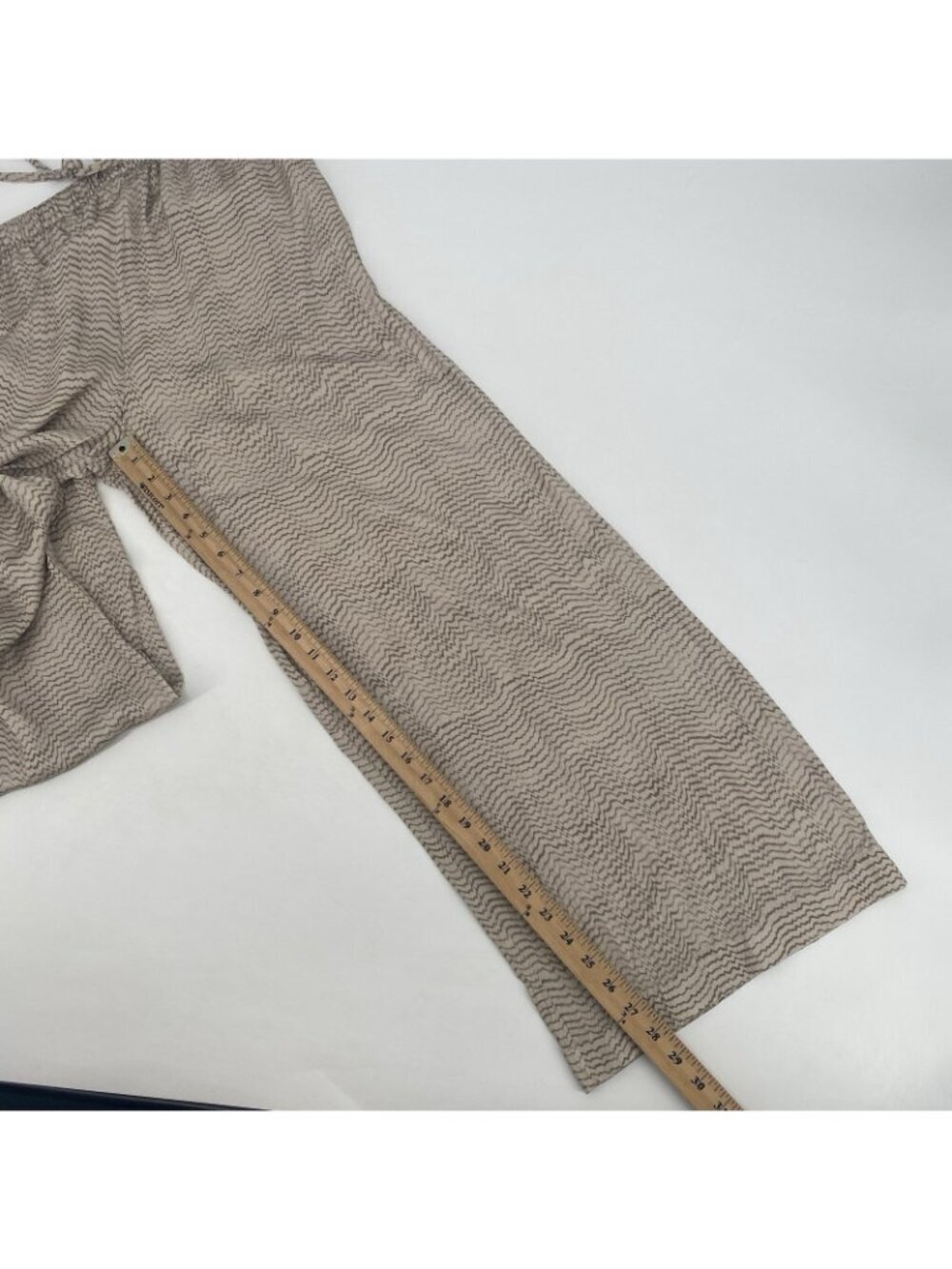Haven Well Within Size Small Marled Pajama Set Beige Brown Satin Lounge Viscose - Picture 10 of 16